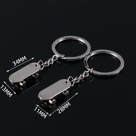 Leadigol 4PCS Metal Scooter Keychain,Skateboard KeyRing Key Holder Scooter Pendant Keychain for Women Men