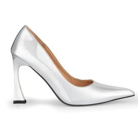 Stiletto Mid Heel for Women Pointed Toe Stiletto Heels Closed Toe Pumps Slip on High Heels 4 inch Dress Pumps