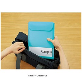 Kokuyo Campus Sorting 2-Pocket Loose Leaf Case, Regular Ruled, Dotted B5, Pink No-CP836AT-P