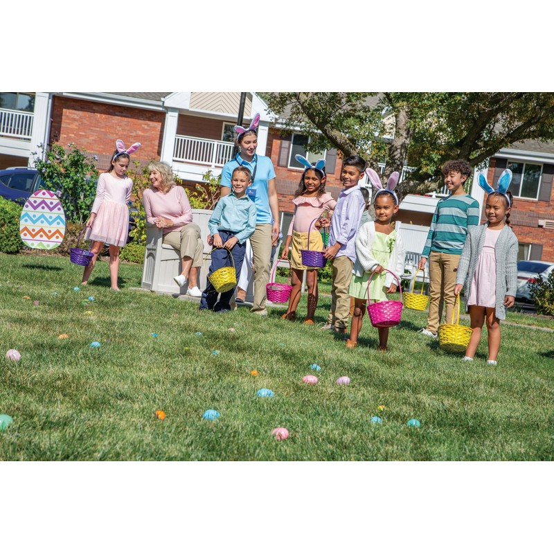 Fun Express 4 Pieces Large Easter Egg Outdoor Yard Signs