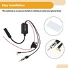 Partuto 1 Set Universal Hidden Windshield Signal Antenna Car Truck