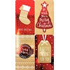 4 3D Luxury Christmas Money Wallets & Envelopes - Red