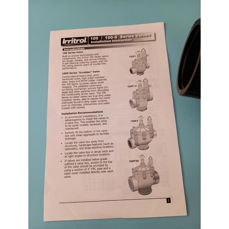 Irritrol NEW IRRITROL 100P1.5 FLOW CONTROL 1-1/2 INCH IRRIGATION VALVE