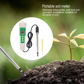 Portable EC CF TDS 3‑in‑1 Soil Meter, EC‑3185 Soil Analyzer Soil Tester Meter for Garden Horticultural Agriculture, Garden Accessory