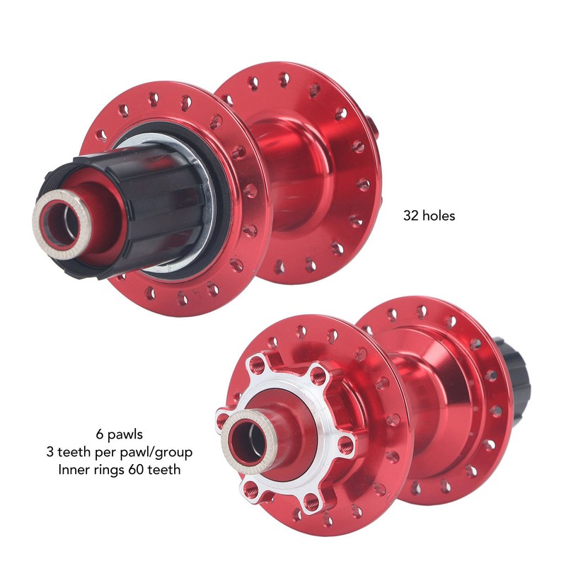 32 Hole Mountain Bike Hub 4 Bearing 12x148mm CNC Cutting