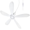 SCOOYEEES 28" AC 110V Portable Ceiling Fan with ON/OFF Switch,