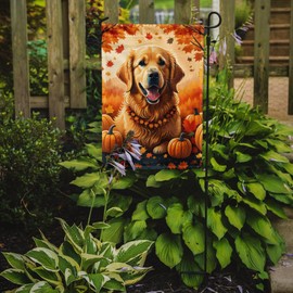 Caroline's Treasures DAC1049GF Golden Retriever Fall Garden Flag Mailbox Flag Decorative Yard Flag Banner Outside Patio Artwork Yard Flower Beds, Garden Size, Multicolor