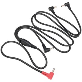 Audio Fan Work Clothes Fan Power Cable 3 Distribution DC Male (Red) to DC (Outer Diameter 3.8mm / Inner Diameter 1.4mm Center Plus) for Air Conditioning Work Clothes Fan Wear Spare Replacement