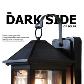 Solar Wall Lights Outdoor,2 Pack Solar Wall Lanterns Waterproof Dusk to Dawn Motion Sensor LED Sconce Lights E26 Bulb Exterior Front Porch Security Lamps Wall Mount Patio Fence Decorative,2025 new