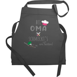 Shirtracer - Apron - Women's 1 - Kitchen Apron with Grandma schmeckts am Besten I Grandma Gift Cooking Apron I Cooking Apron Grandma I Grandma Kitchen Apron I Christmas Gift for Grandma I Grandma I