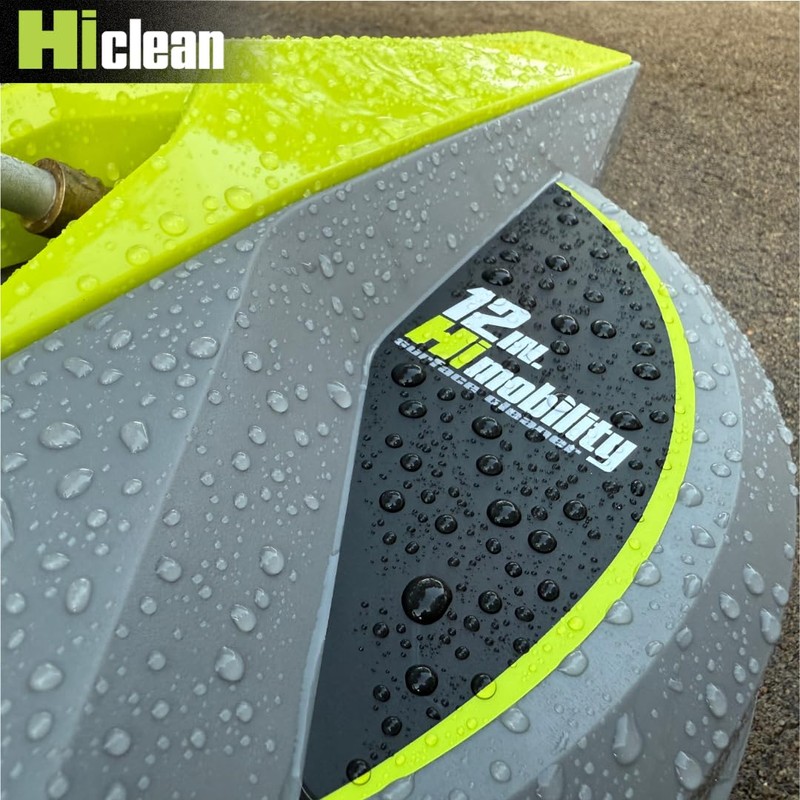 Hiclean 12” Pressure Washer Surface Cleaner with Wheels - 3200