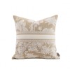 Croker Horse Premium Throw Pillow Covers 20x20 Inches - Oatmeal