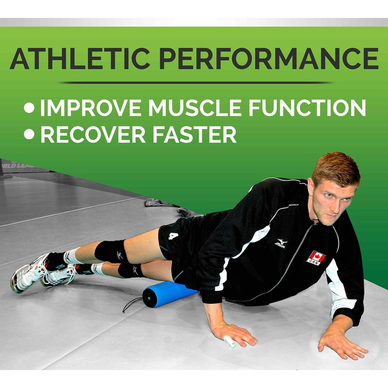Travel Roller® Deluxe Foam Roller *Blue* with Free Online Instructional