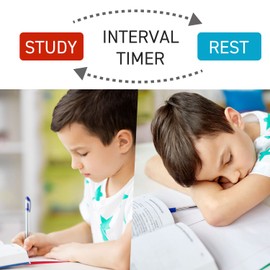 dretec Interval Timer Stopwatch | Count-Down & Count-up | Notification with Sound/Light | Multifunctional Timer for Working/Studying/Exercising | Green