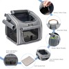 BABEYER Dog Bike Basket, Expandable Soft-Sided Pet Carrier Backpack with