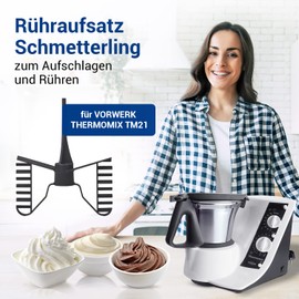 VIOKS Thermomix Mixing Attachment Butterfly Black Replacement for Vorwerk Thermomix TM21 Butterfly Food Processor Thermomix TM 21 Spare Parts