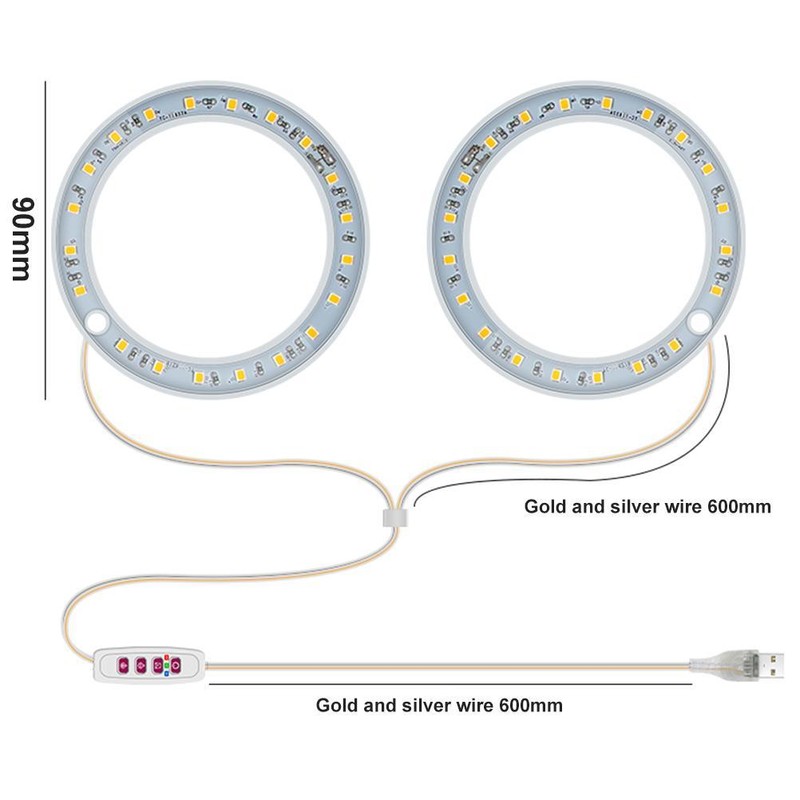 Plant Grow Light 20 LED Growing Light Full Spectrum USB