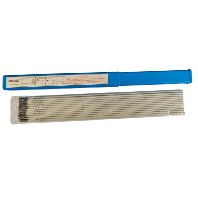 WISUNO Welding Rods,E6011 1/8'' 1LB,Carbon Steel Stick Electrodes