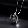 YZMOXNL Skull Necklace Punk Skeleton Wings Pendant Choker Goth Halloween