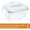 Komphy Large Glass Food Storage Containers with Lids, 200 Oz/26