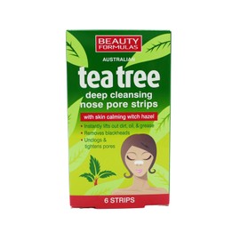 Beauty Formulas Tea Tree Nose Pore Strips (6 Strips) - Box of 12