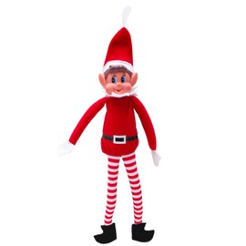 Toyland® Elves Behavin Badly 12 Inch Plush Elf with Long Legs, Soft Body and Vinyl Head - Christmas Novelty Toy