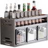 ANQIA Kitchen Spice Rack Wall Mount Hanging Seasoning Box Over
