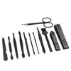 Nail Clipper Set, 12PCS Manicure Set Fingernail Clippers Kit Black