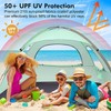 WhiteFang Beach Tent Anti-UV Portable Sun Shade Shelter for 3
