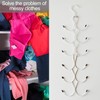1 Pack Scarf Holder with 12 Compartments, Scarf Hangers, Scarf
