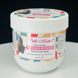 Passion Indulge Pink Mania Natural & Vegan Purifying & Oil control AHA BHA Face mud 200g New