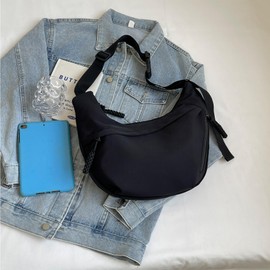 Spava Shoulder Bag, Men's, Women's, Lightweight, For Work, School, Travel, Business Trips, Stylish, Crossbody Bag, Popular, Black