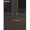 Goo-Ki Aged Brushed Brass Handle Modern Minimalist Cabinet Pull Drawer