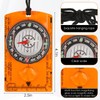 YUFFQOPC 4pcs Compass Navigation,Orienteering Compass,Baseplate Compass with Adjustable Declination,Magnifier,Ruler,Scale,Multifunctional Orienteering