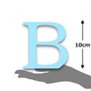 10cm Alphabet Letter Blue Clarity Canvas Initial Object (B)