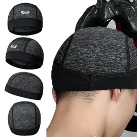 Unbranded Summer Skull Cap for Mens Sweat Wicking Doo Rag Cooling Helmet Liner Beanie Hat
