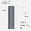 DIYHD 36X80in Interior Folding PVC Accordion Door,Grey,Include Door and Mounting