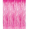 Metallic Curtains 3ft X 8ft Foil Fringe Hot Pink Pkg/3