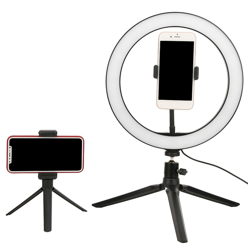 26cm/10in Ring Light LED Live Lamp Fill Light Dimmable USB