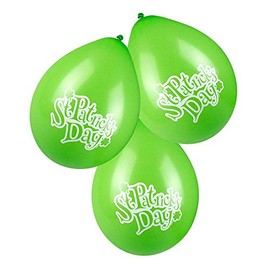 Boland 10118229 BOL44918 44918 25 cm St. Patrick's Day Green Balloons Set of 6, Multi-Coloured