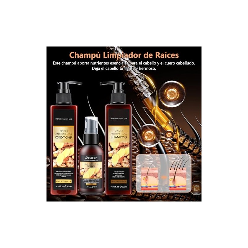 Champú Hair ShampooChampú Anticaída de Jengibre