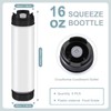 Sabary 6 Pcs 16 oz Inverted Plastic Squeeze Bottles Refillable