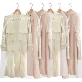 Polythene Garment Covers Clear Plastic Clothes Covers Dry Cleaning Durable, Reusable, and Space-Saving Ultimate Dust and Moisture (60 x 153CM (24'' x 60''), 30 Pcs)