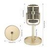 Generic Gold Prop Microphone for Dance Shows, Lightweight and Portable,