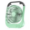 ATEngeus USB Desk Fan, 10000mAh Rechargeable Battery Operated Fan, 4