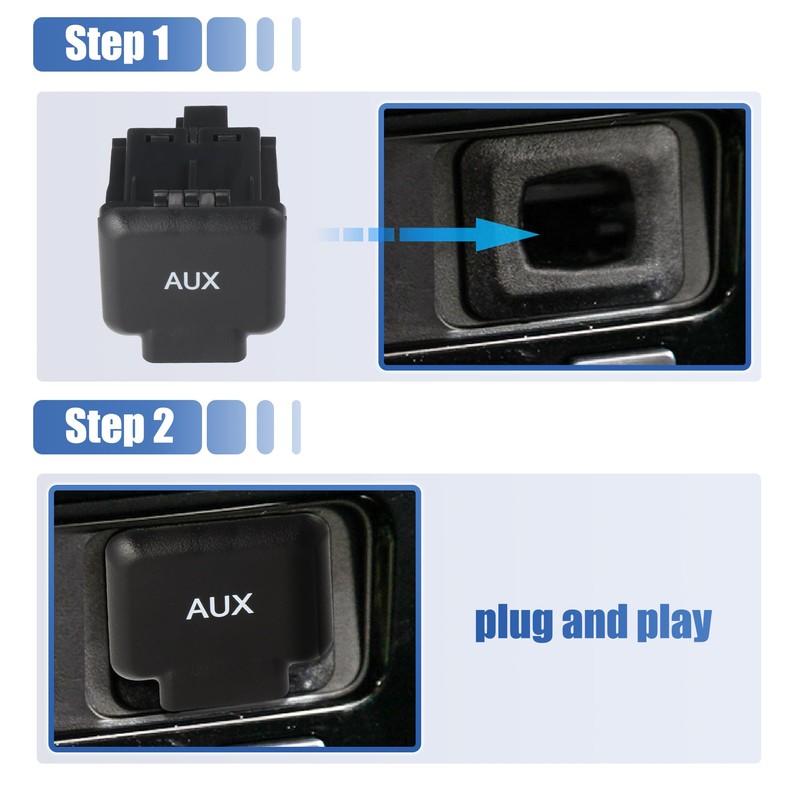 X AUTOHAUX Auxiliary Input Jack Assembly for Honda Ridgeline 2006-2014
