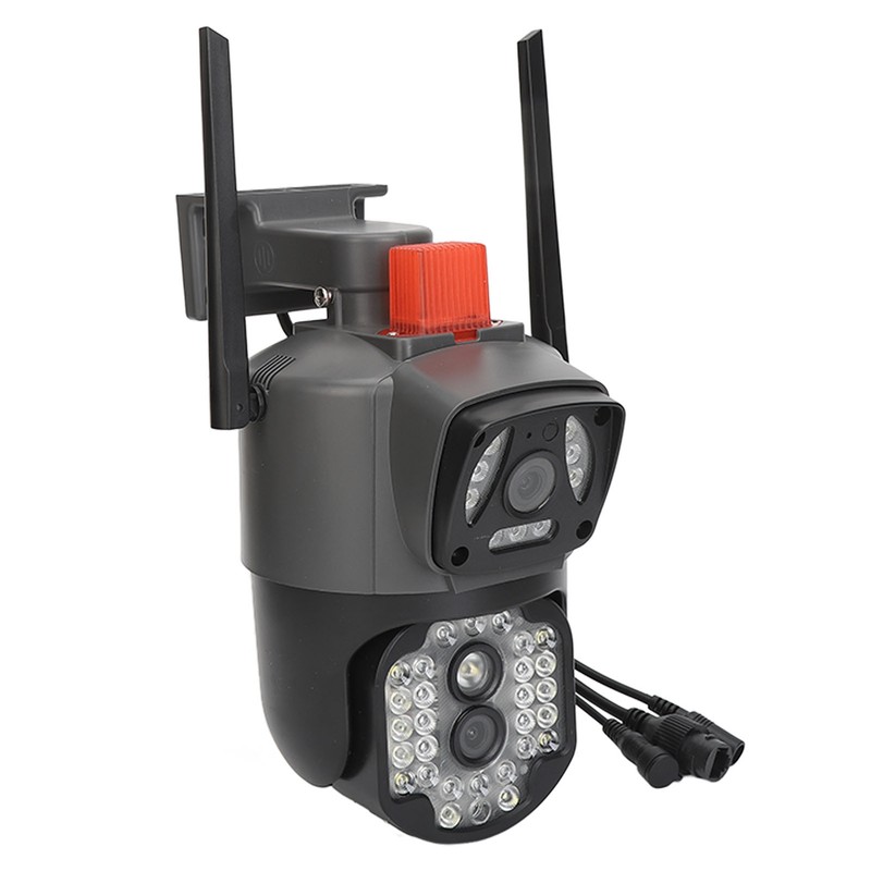 Outdoor Dual Lens Security Camera 1080P Mobile Tracking 360 Degree