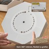 IOO6Z8SY 5 Compartments Rotating Pen Holder - 360° Design, PP