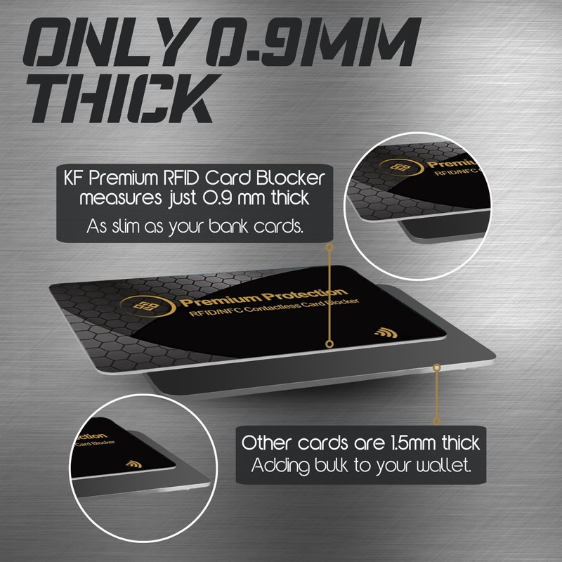 KF-Premium RFID/NFC Anti-Theft Blocking Fraud Protective Cards (Pack of 2)
