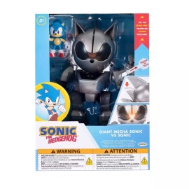 Mecha Sonic 8" Figure w/ Lights, Jet Pack + 2.5" Sonic – JAKKS Pacific